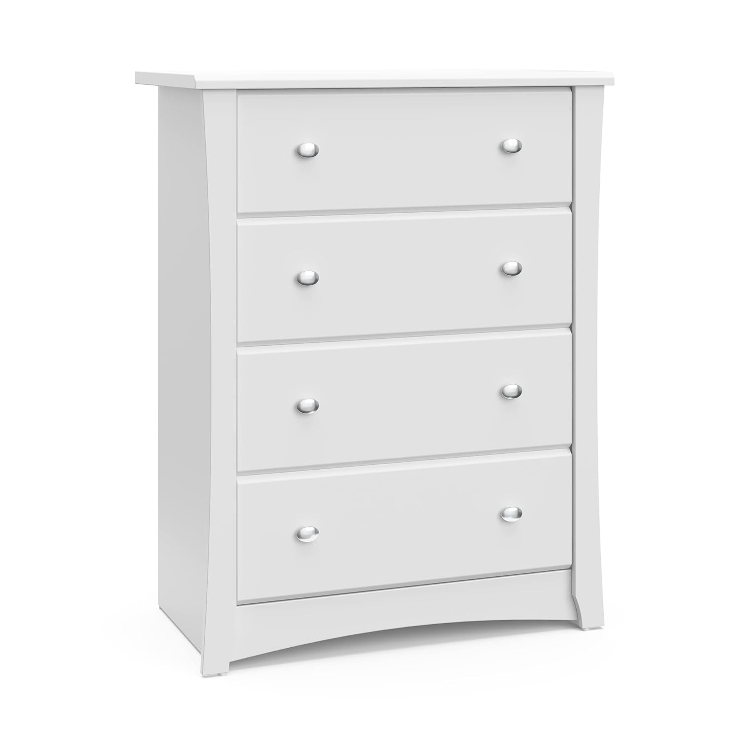 Storkcraft Crescent 6 Drawer Double Dresser (Pebble Gray) – GREENGUARD Gold Certified, For Nursery, Dresser, Kids Nursery Organizer, Chest of Drawers