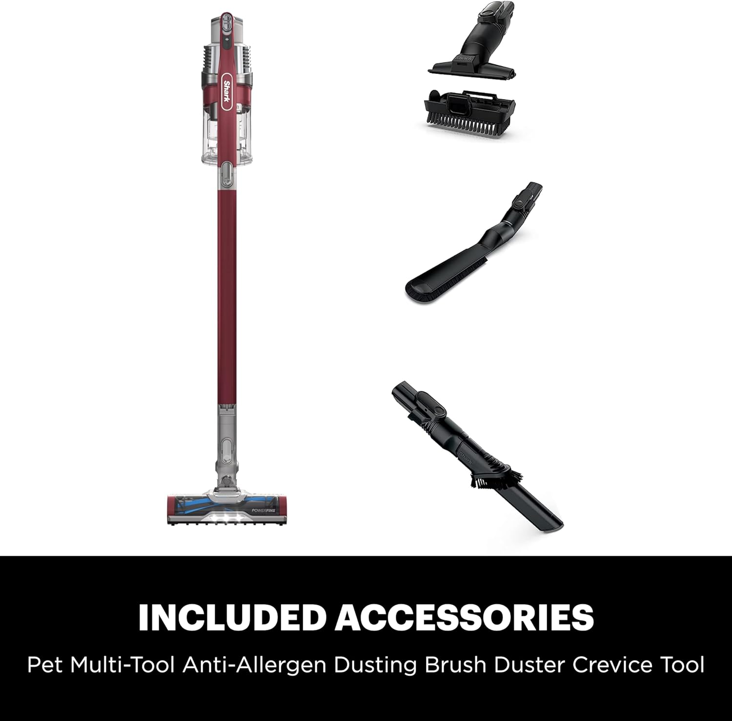 Shark Pet Cordless Stick Vacuum with XL Dust Cup, LED Headlights, Removable Handheld Vac, Crevice Tool, Portable Vacuum for Household Pet Hair, Carpet and Hard Floors, 40min Runtime, Grey, IX141