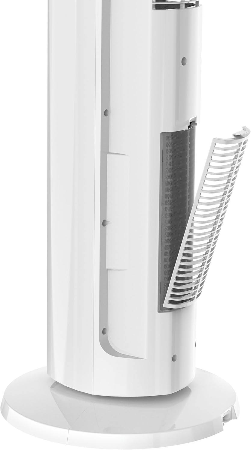 Lasko Oscillating All Season Tower Fan and Space Heater in One for Home with Adjustable Thermostat, Tip-Over Switch, 4 Fan Speeds, 3 Heat Settings and Remote Control, 42 Inches, 1500W, Gray, FH515