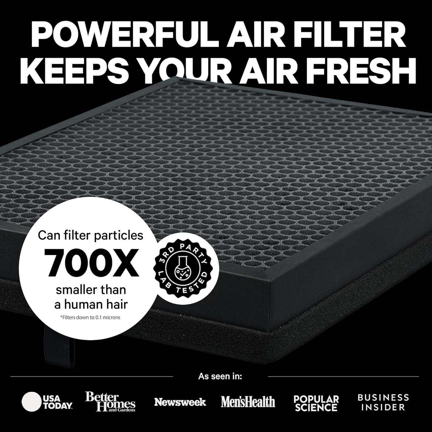 Powerful PuroAir HEPA Air Purifiers for Home Large Rooms - Covers 2,145 Sq Ft - Filters Up To 99% of Pollutants, Smoke, Pollen, Dust, and VOCs - Air Purifiers for Bedroom - Quiet HEPA Air Filter 36 dB