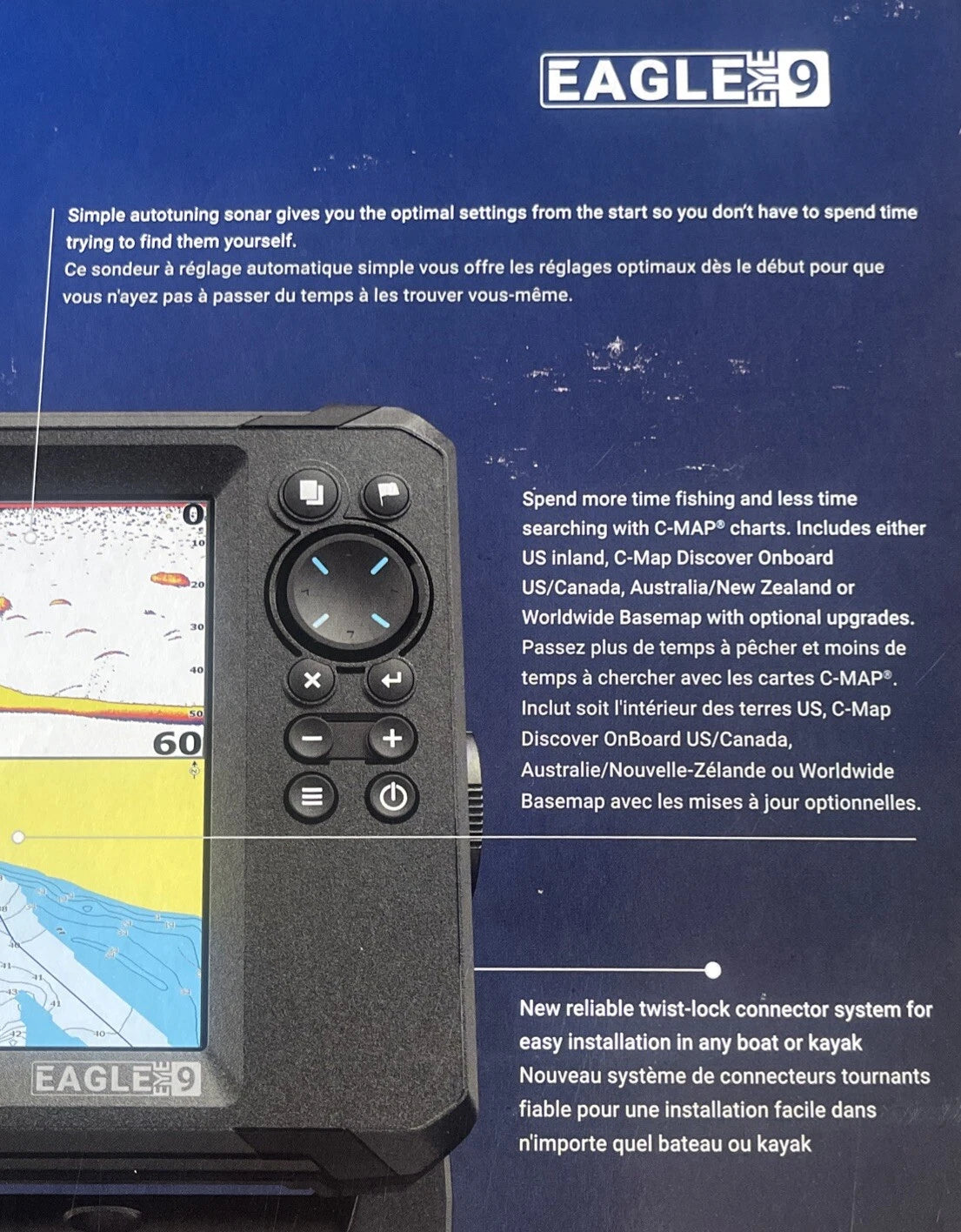 Lowrance Eagle Eye™ 9 Live Fishfinder Combo w/Transducer & C-MAP® Inland Charts