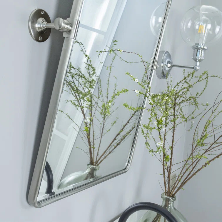 Woodvale Metal Framed Wall Mounted Bathroom / Vanity Mirror