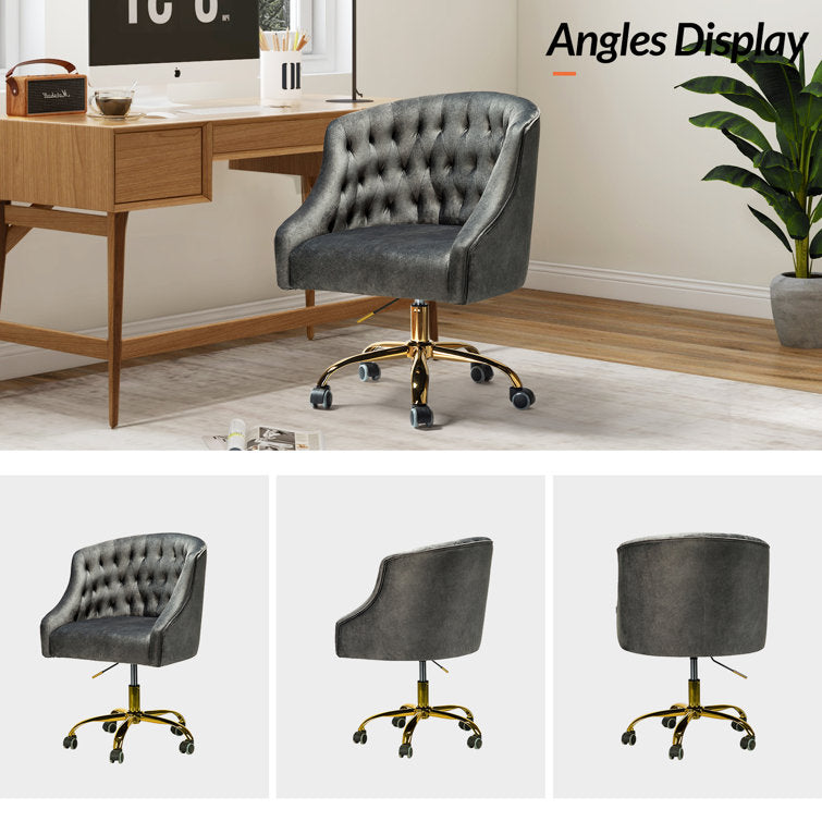 Louise Velvet Hand-Curated Task Chair