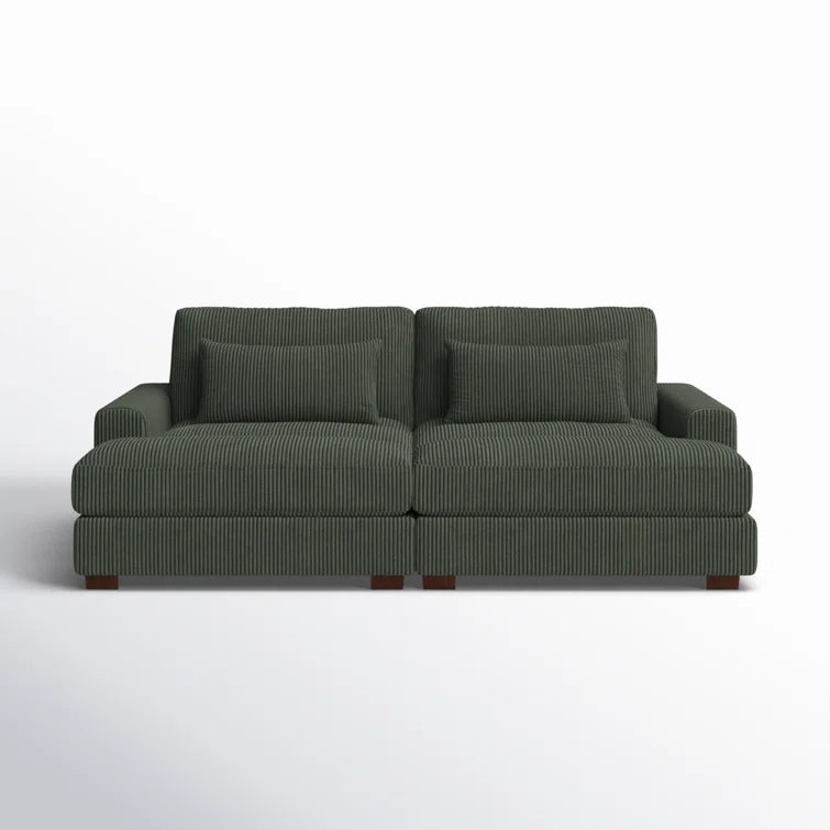 Mordecai 90'' Corduroy Sleeper Sofa