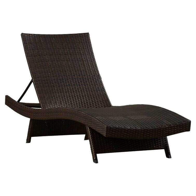 Breton Outdoor Wicker Chaise Lounge (Set of 2)