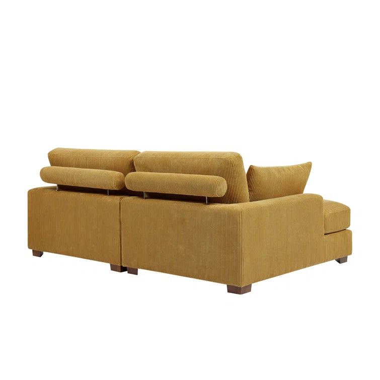 Mordecai 90'' Corduroy Sleeper Sofa