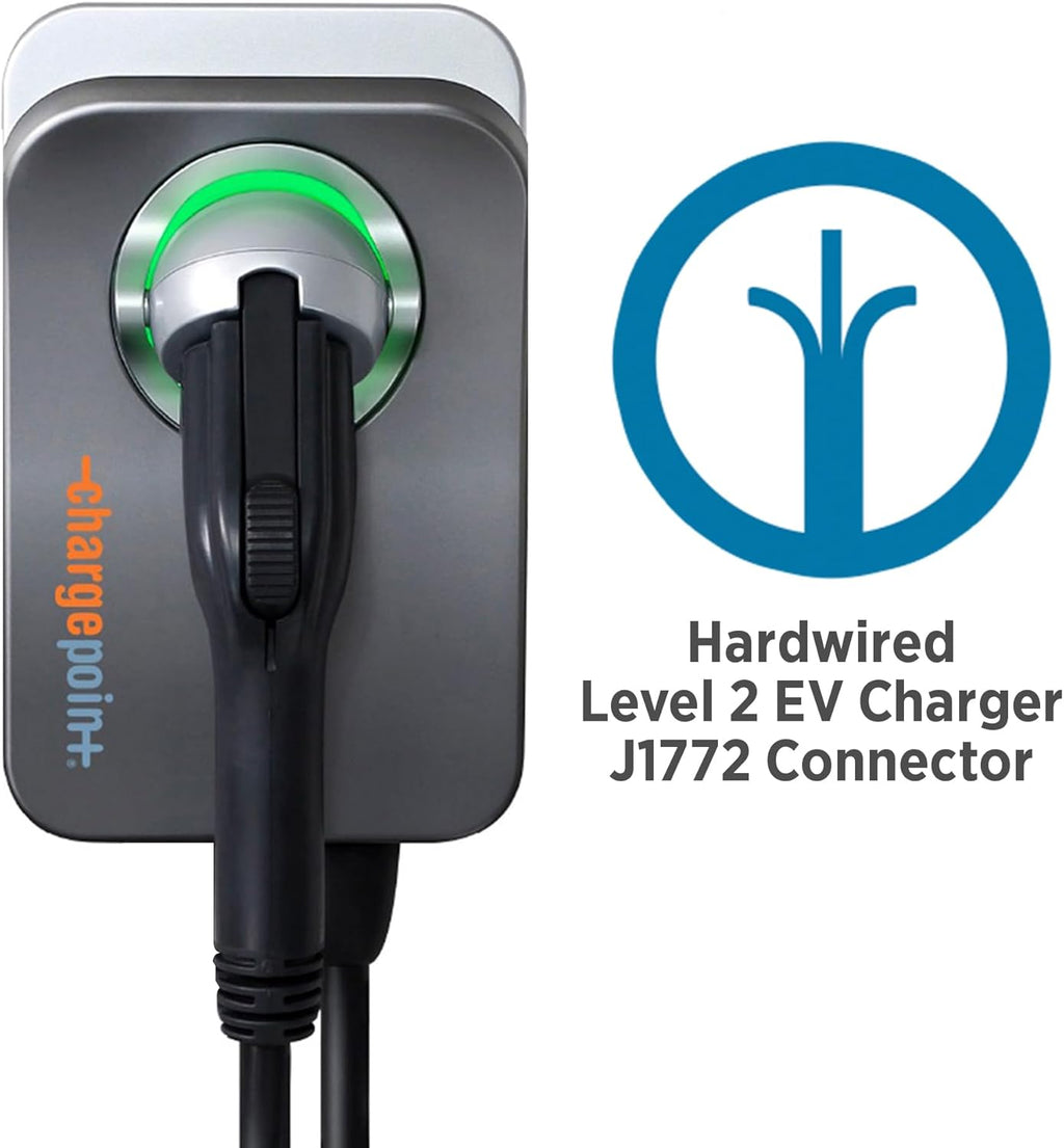 ChargePoint HomeFlex Level 2 EV Charger J1772, NEMA 6-50 Plug for Electric Car - Fast Smart Battery Power Charging at Home for Electric Automobile Vehicles