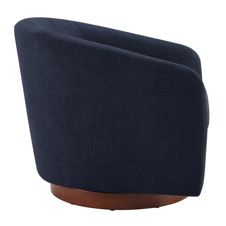 Bennett Upholstered Swivel Barrel Chair
