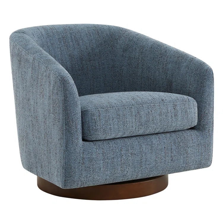 Bennett Upholstered Swivel Barrel Chair