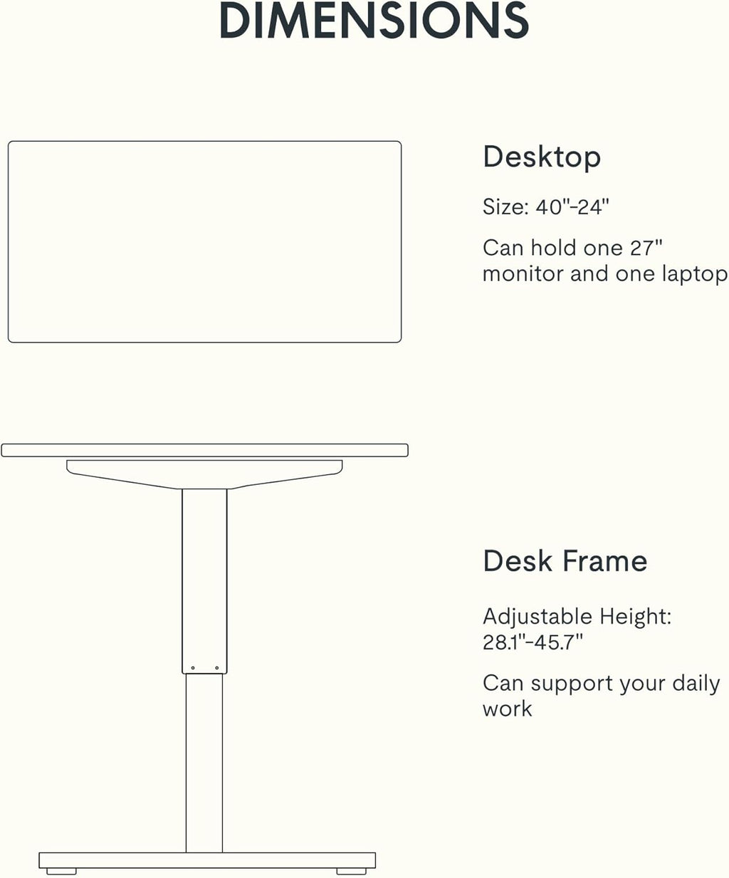 FLEXISPOT EN1 One-Piece Standing Desk 55 x 28 Inch Electric Adjustable Height Desk for Home Office and Computer Workstation (White Frame + 55" Maple Top, 2 Packages)