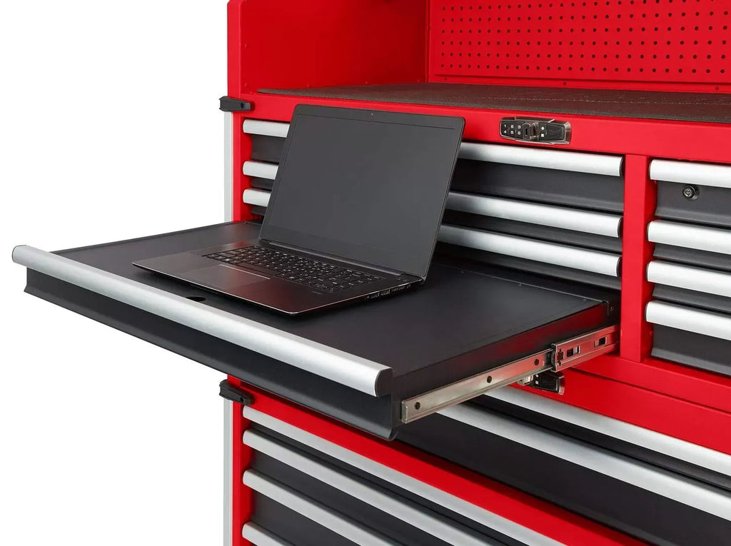 Milwaukee 56" Premium 18-Drawer Tool Box Chest and Cabinet Combo with Electronic Keypad Lock