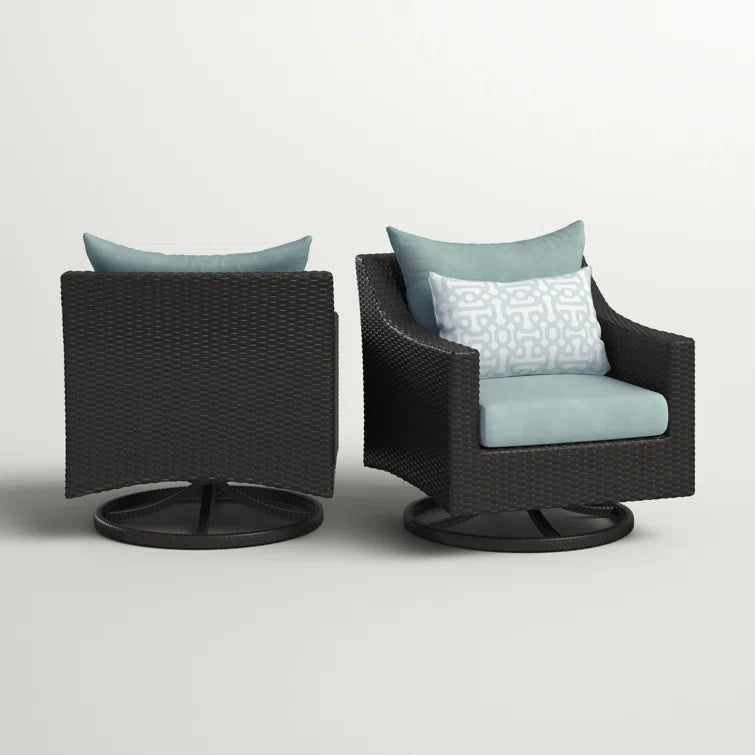 Fionnula Swivel Patio Chair with Cushions