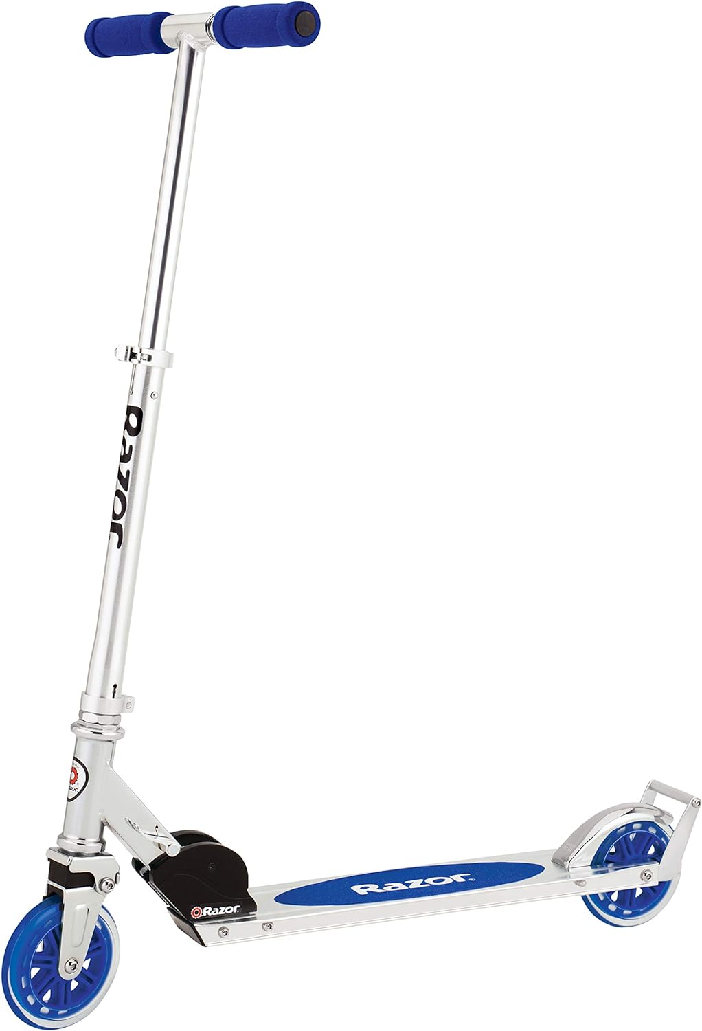 Razor A5 Lux Kick Scooter for Kids Ages 8+ - 8" Urethane Wheels, Anodized Finish Featuring Bold Colors and Graphics, for Riders up to 220 lbs