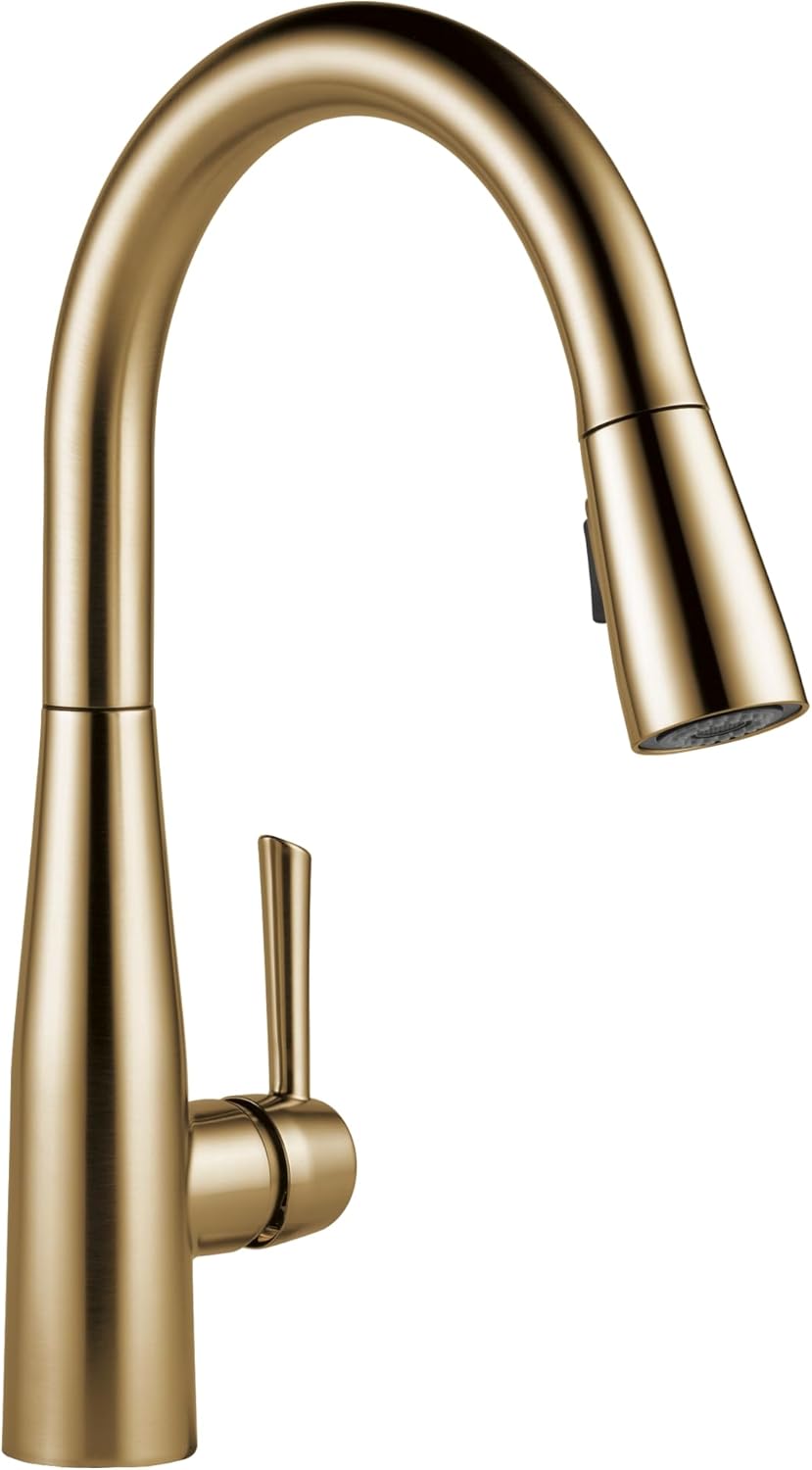 Delta Essa Touchless Kitchen Faucet with Touch Technology, Brushed Nickel Kitchen Sink Faucet with Pull Down Sprayer, Single Hole, Arctic Stainless 9113TL-AR-DST