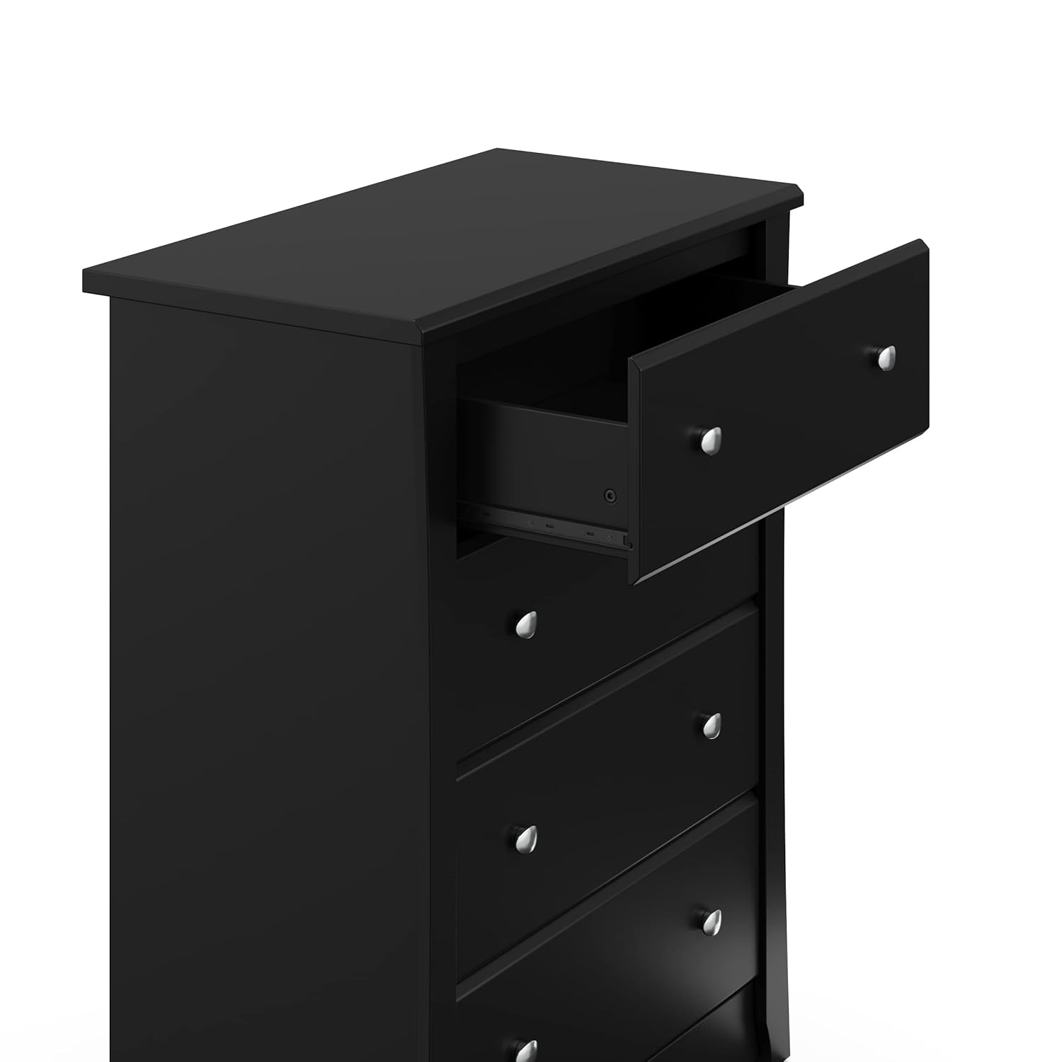 Storkcraft Crescent 6 Drawer Double Dresser (Pebble Gray) – GREENGUARD Gold Certified, For Nursery, Dresser, Kids Nursery Organizer, Chest of Drawers