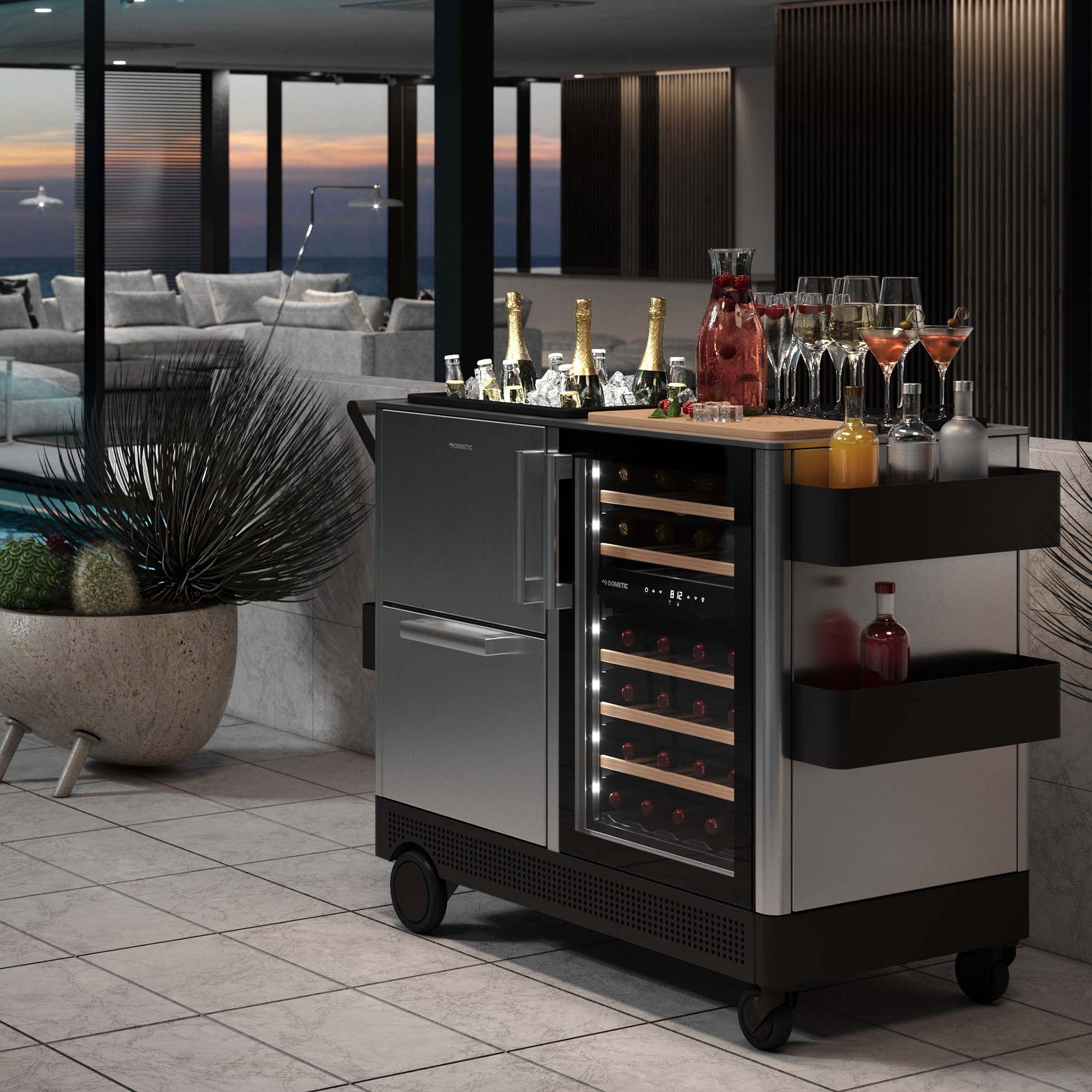 Dometic MoBar 550S Outdoor Mobile Bar Cart
