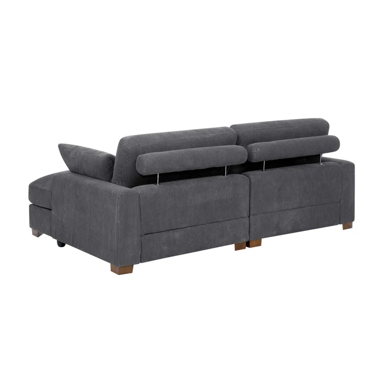 Mordecai 90'' Corduroy Sleeper Sofa