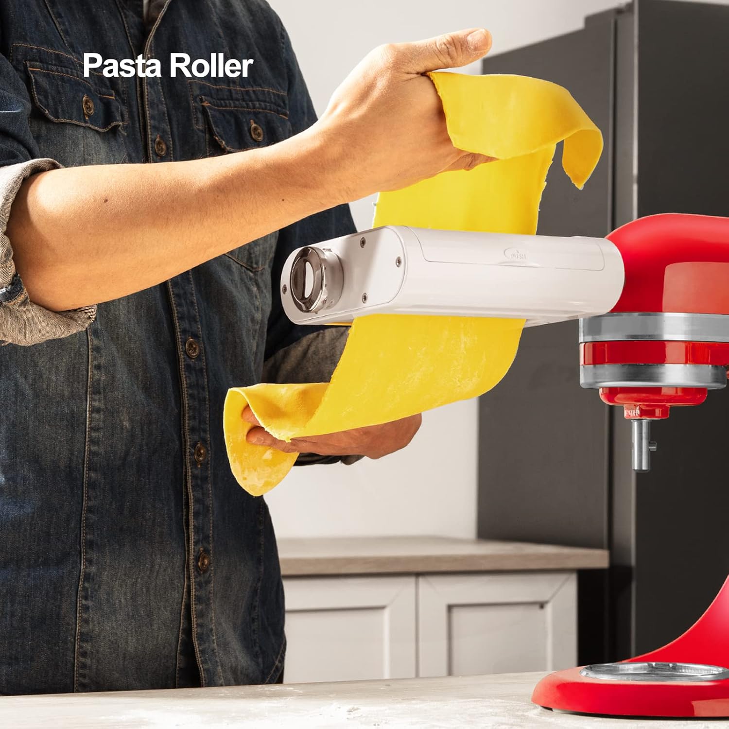 ANTREE 3-IN-1 Pasta Attachment & Ravioli Attachment for KitchenAid Stand Mixers, Pasta Maker Assecories included Pasta Sheet Roller, Spaghetti Cutter and Ravioli Maker Attachment