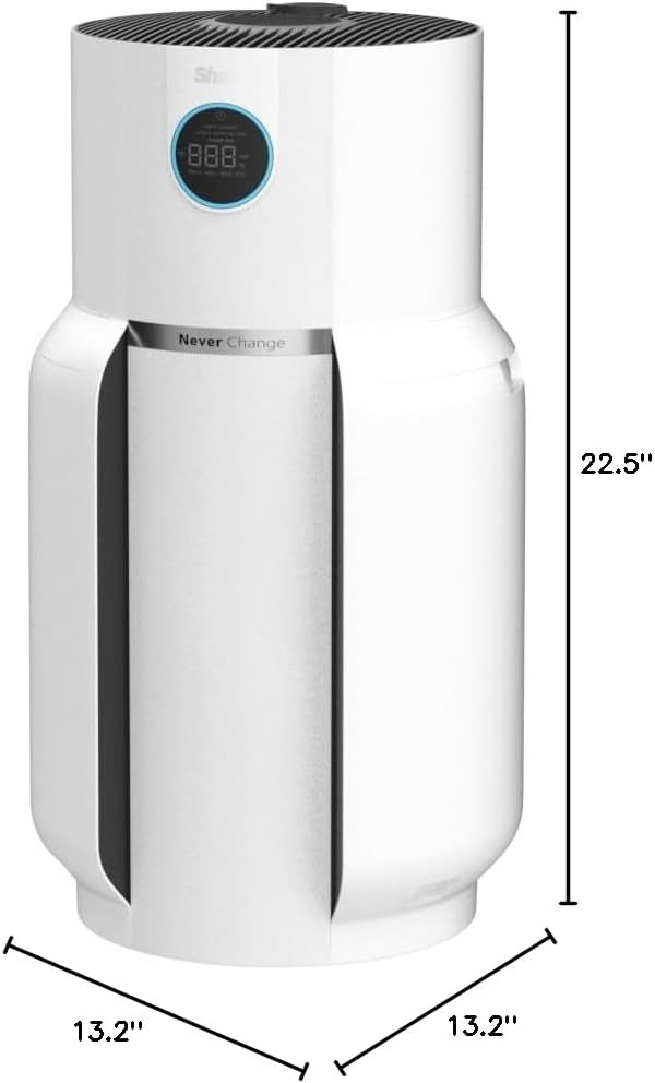 Shark Air Purifiers for Home Large Room with NeverChange Air Filter, 5 Year HEPA Filter, Covers 650 Sq. ft, Odor Neutralizer and Clean Sense Technology, Removes 99.98% of Dust & Allergens, HP152