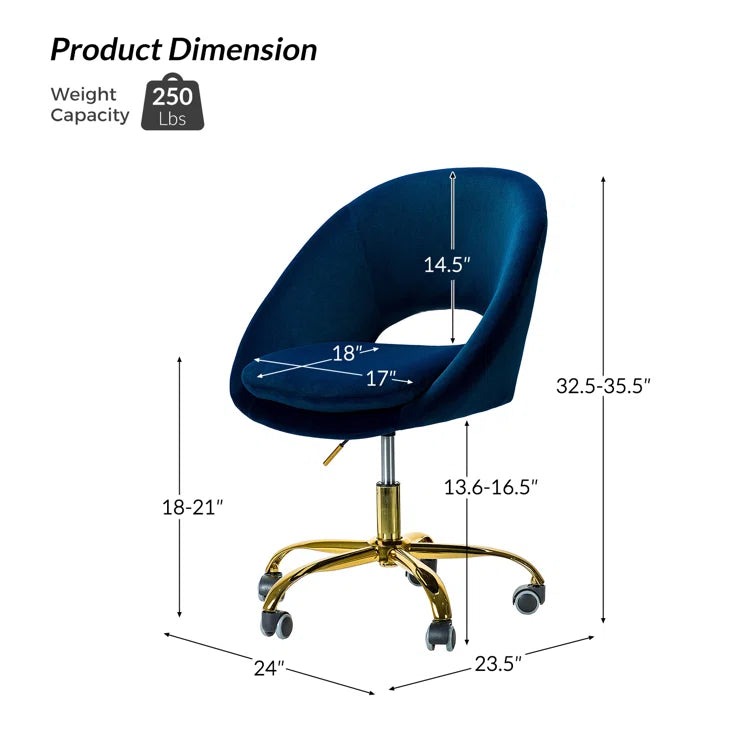 Lourdes Task Chair with Ergonomic Design