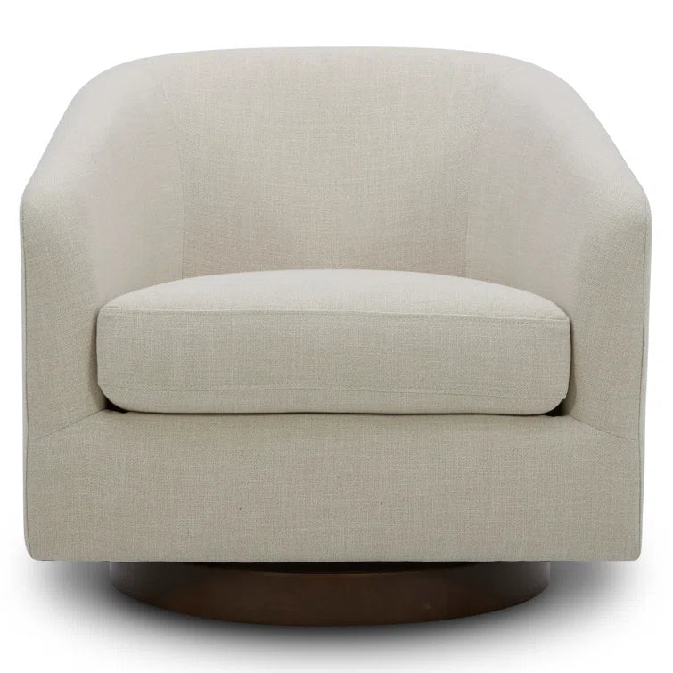 Bennett Upholstered Swivel Barrel Chair