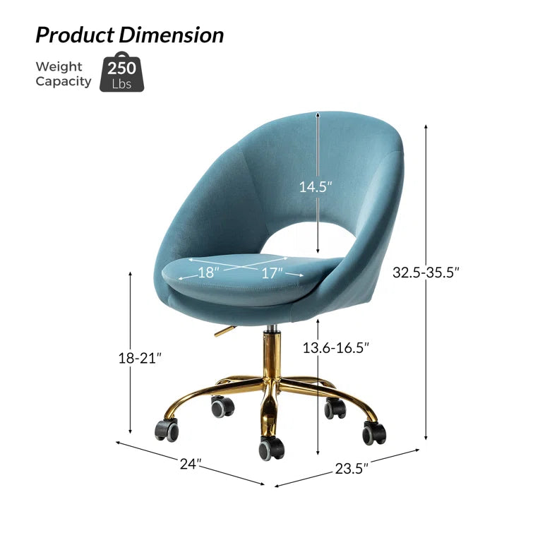 Lourdes Task Chair with Ergonomic Design