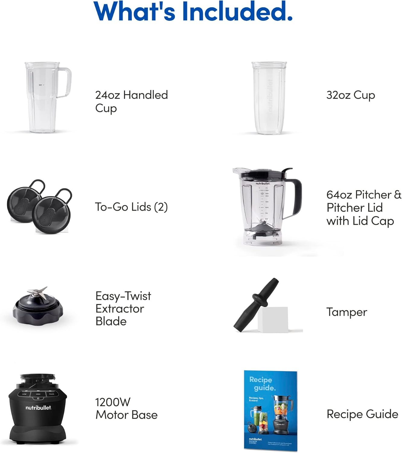 NutriBullet ZNBF30500Z Blender Combo 1200 Watt, 1200W, Dark Gray