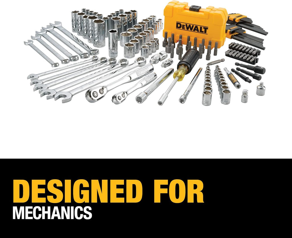 DEWALT Mechanics Tool Kit (DWMT73803) and Screwdriver & Drill Bit Set (DWA2FTS100)