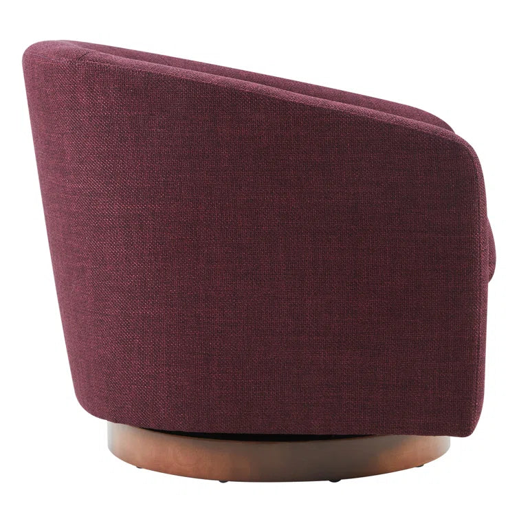 Bennett Upholstered Swivel Barrel Chair