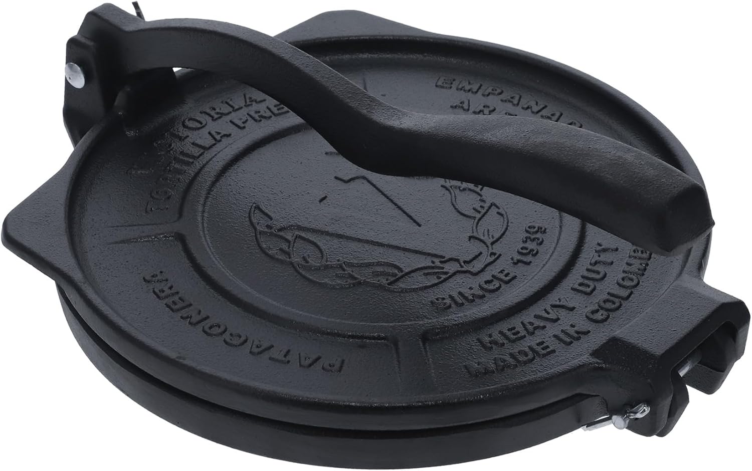 Victoria 10-Inch Commercial-Grade Cast-Iron Tortilla Press, Made from Super-Durable HD Iron, Made in Colombia
