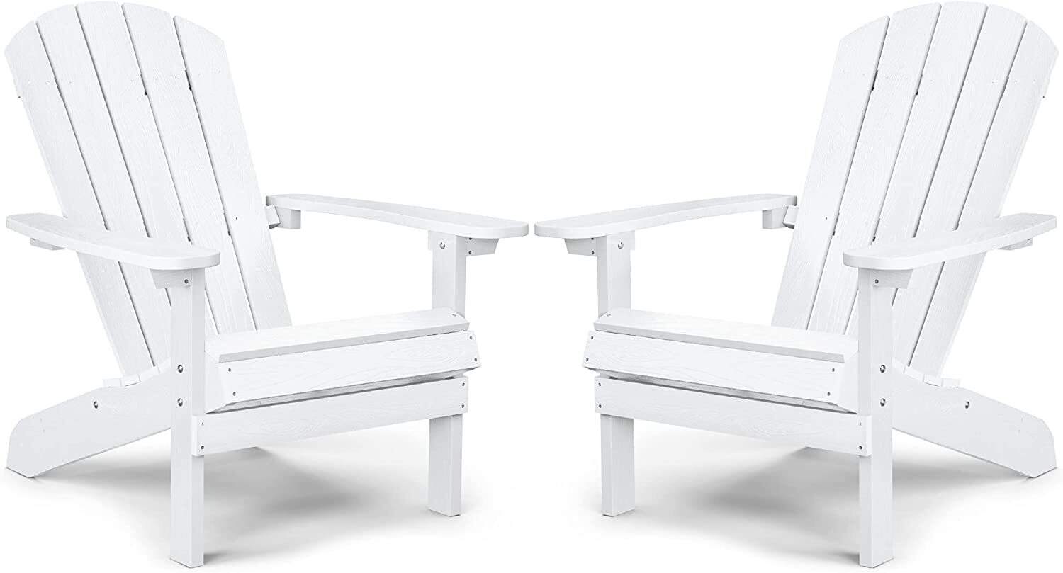 Weather Resistant Blue Recycled Plastic Outdoor Patio Chair (Set of 4)