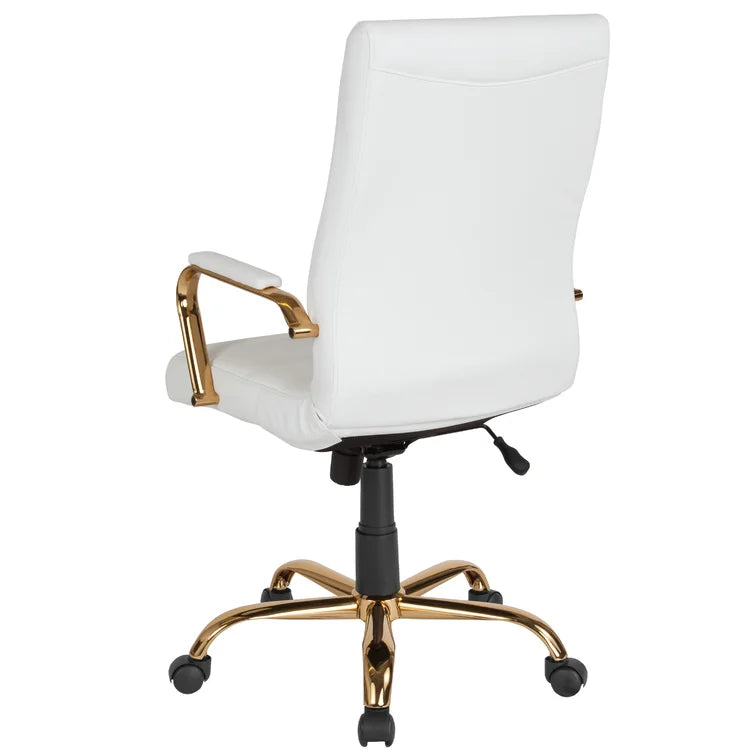 High Back Executive Swivel Office Chair with Metal Frame and Arms