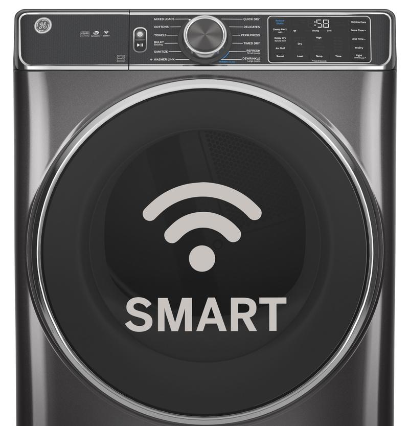 GE ENERGY STAR 7.8 cu. ft. Efficiency Stackable Smart Front Load Washer with Steam and Super Speed Wash