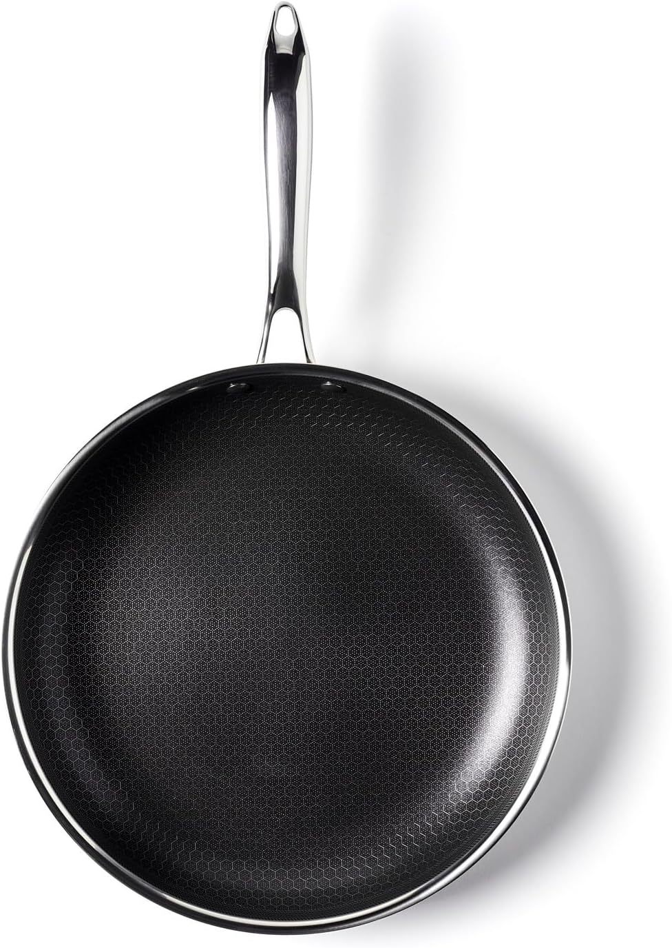 HexClad Hybrid Nonstick 6-Piece Fry Pan Set, 8, 10 and 12-Inch Frying Pans with Tempered Glass Lids, Stay-Cool Handles, Dishwasher and Oven Safe, Induction Ready, Compatible with All Cooktops