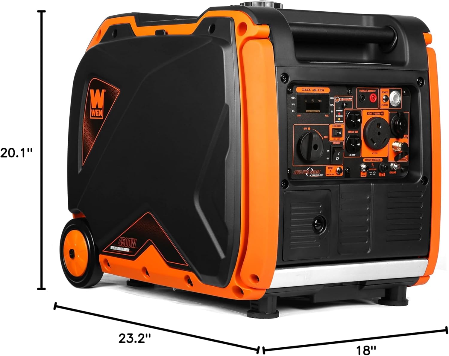 WEN 3800-Watt Inverter Generator, Electric Start, RV-Ready, Portable and Super Quiet with Fuel Shut-Off (56380i)
