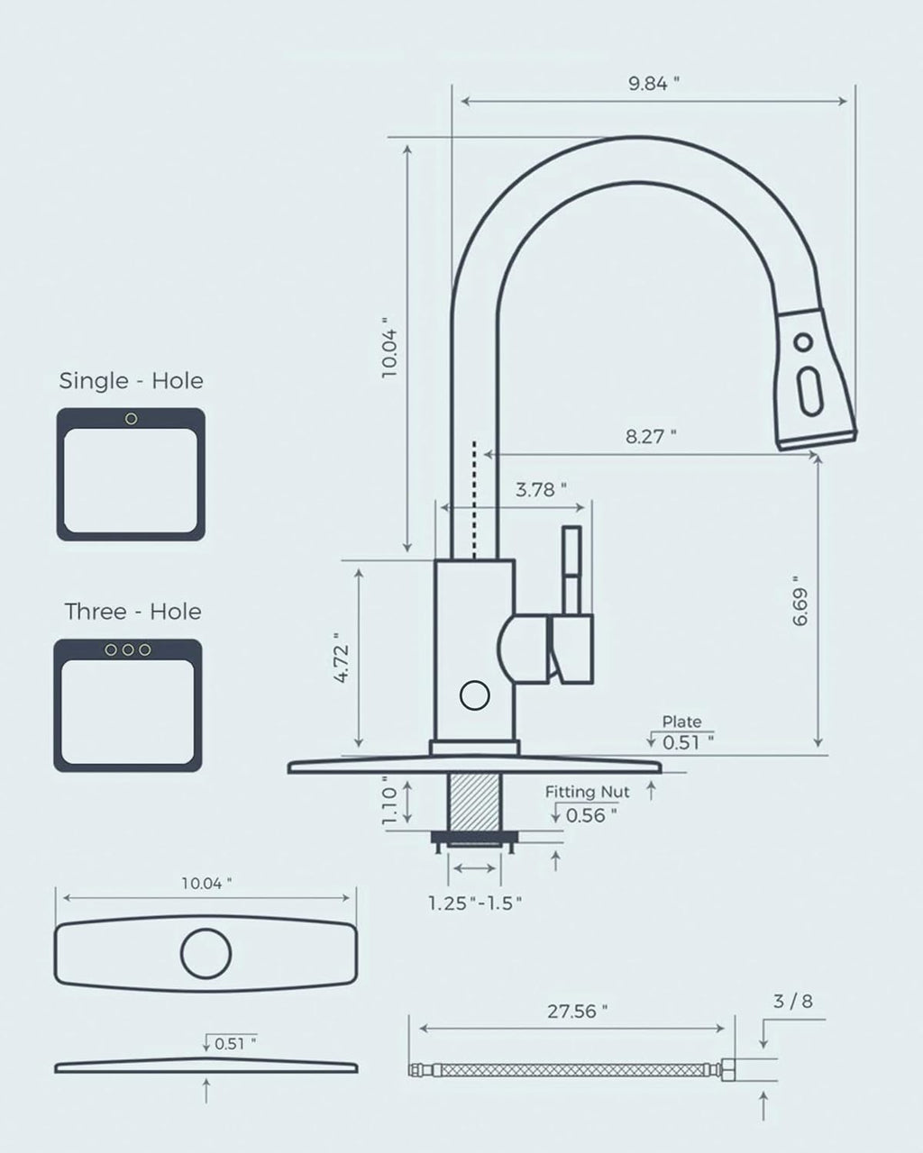 FORIOUS Touchless Kitchen Faucets, Brushed Nickel Kitchen Faucet with Pull Down Sprayer, Single Handle Smart Motion Sensor Kitchen Sink Faucet,Contemporary Hands-Free Sink Faucet for Farmhouse Laundry