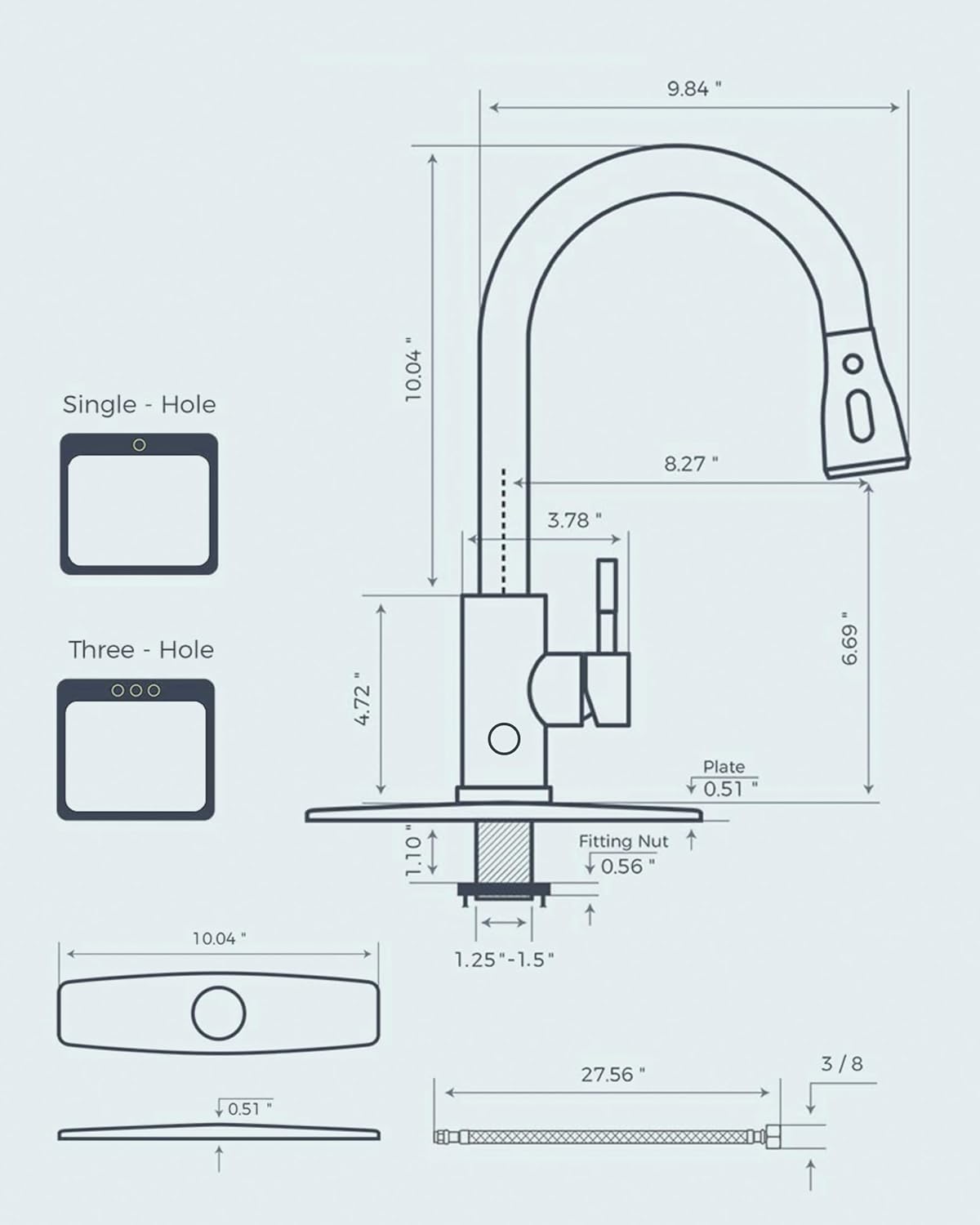 FORIOUS Touchless Kitchen Faucets, Brushed Nickel Kitchen Faucet with Pull Down Sprayer, Single Handle Smart Motion Sensor Kitchen Sink Faucet,Contemporary Hands-Free Sink Faucet for Farmhouse Laundry