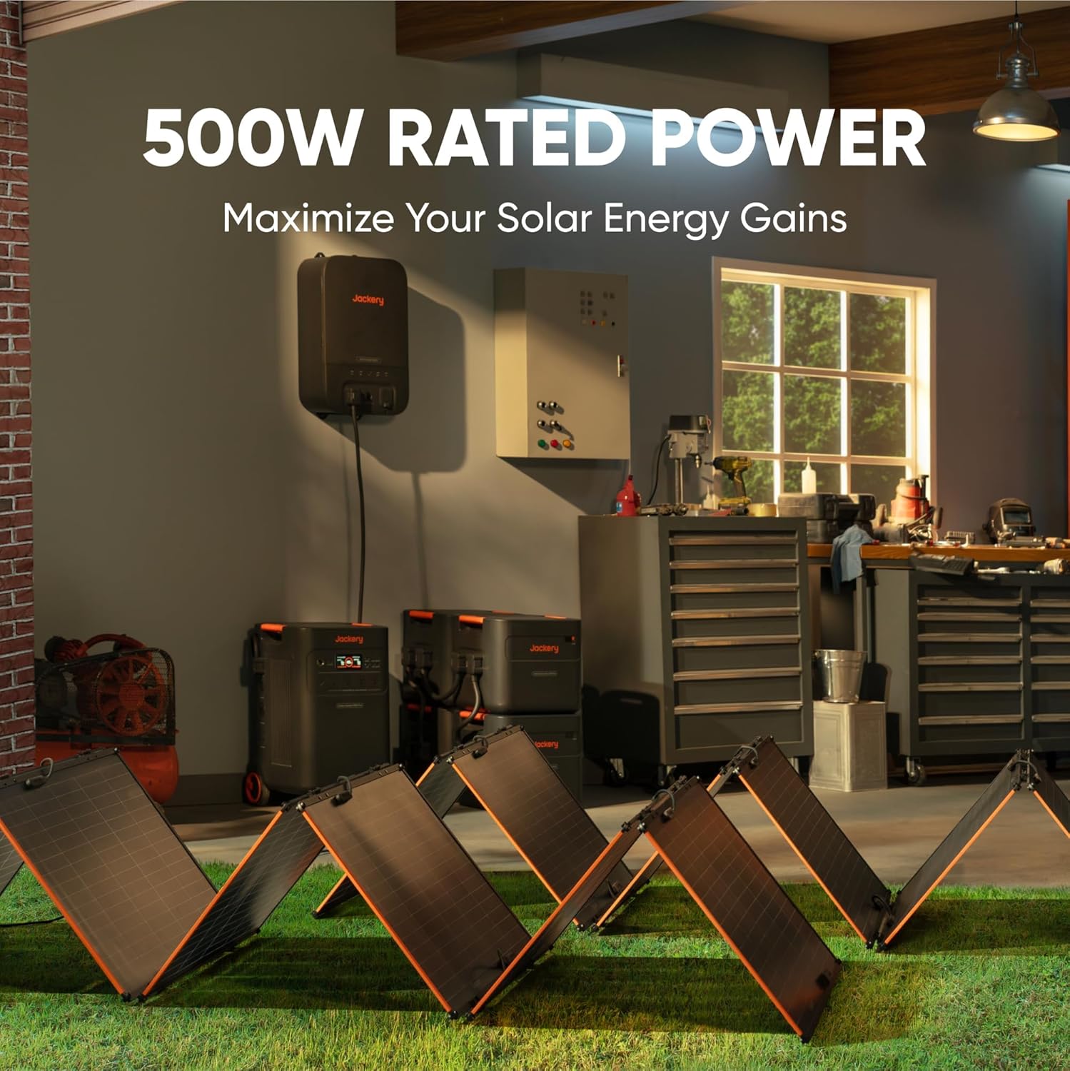 Jackery Explorer 3000 Pro Solar Generator + Manual Transfer Switch, 3024Wh 3000W Portable Power Station with 2 * 200W Solar Panels, up to 3kW Plug & Play Home Backup Power