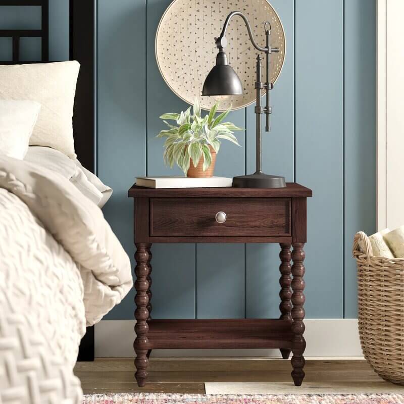Beckett One Drawer Solid Wood Nightstand
