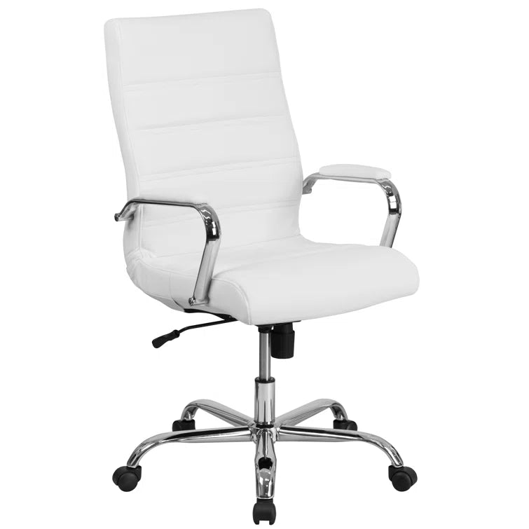 High Back Executive Swivel Office Chair with Metal Frame and Arms