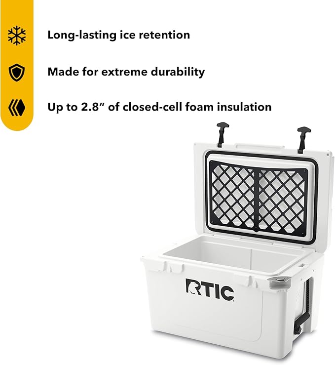 45-52-65 QT Ultra-Tough Cooler Hard Insulated Portable Ice Chest Box for Beach, Drink, Beverage, Camping, Picnic, Fishing, Boat, Barbecue