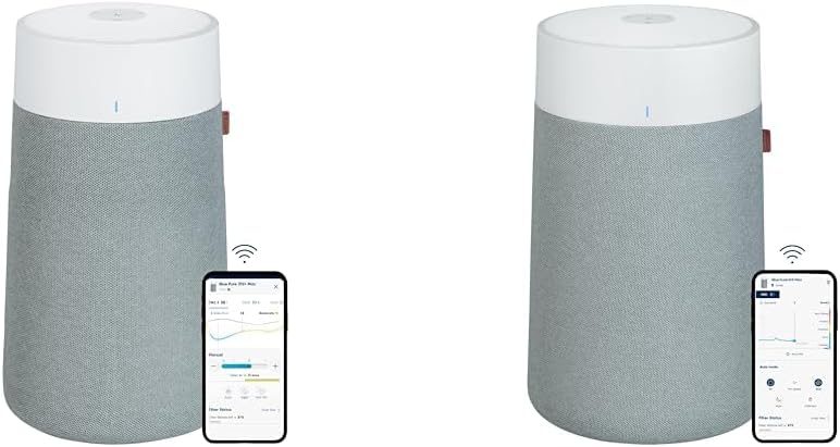 BLUEAIR 2-in-1 Purify + Humidify: Air Purifier and Humidifier with HEPASilent™ and 360° InvisibleMist™ Technology, Top Pour - covers 1,726 sqft in 60 minutes - Perfectly balanced air, one product