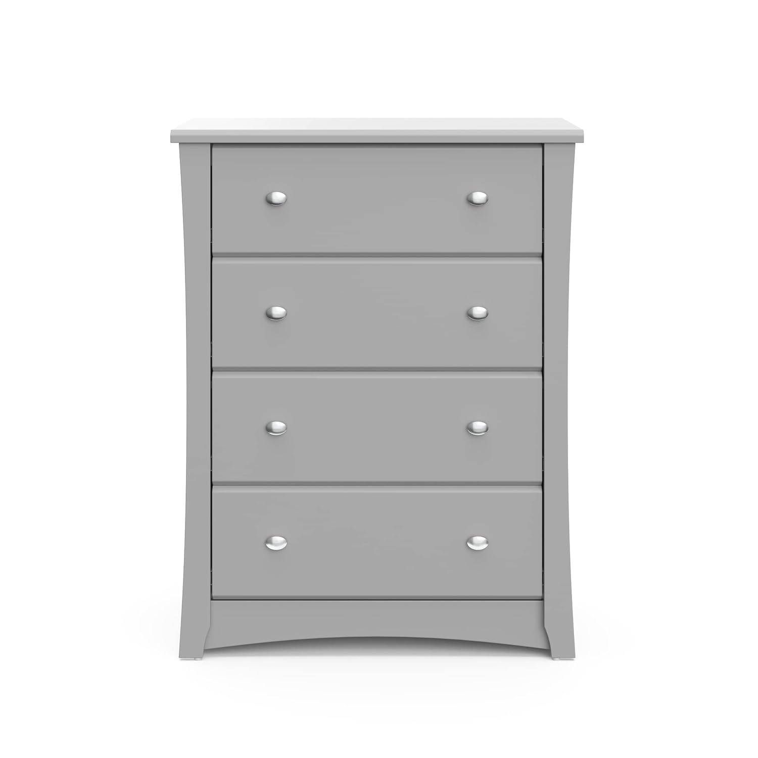 Storkcraft Crescent 6 Drawer Double Dresser (Pebble Gray) – GREENGUARD Gold Certified, For Nursery, Dresser, Kids Nursery Organizer, Chest of Drawers