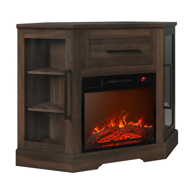 Lakeisha TV Stand for to 43" with Electric Fireplace Included