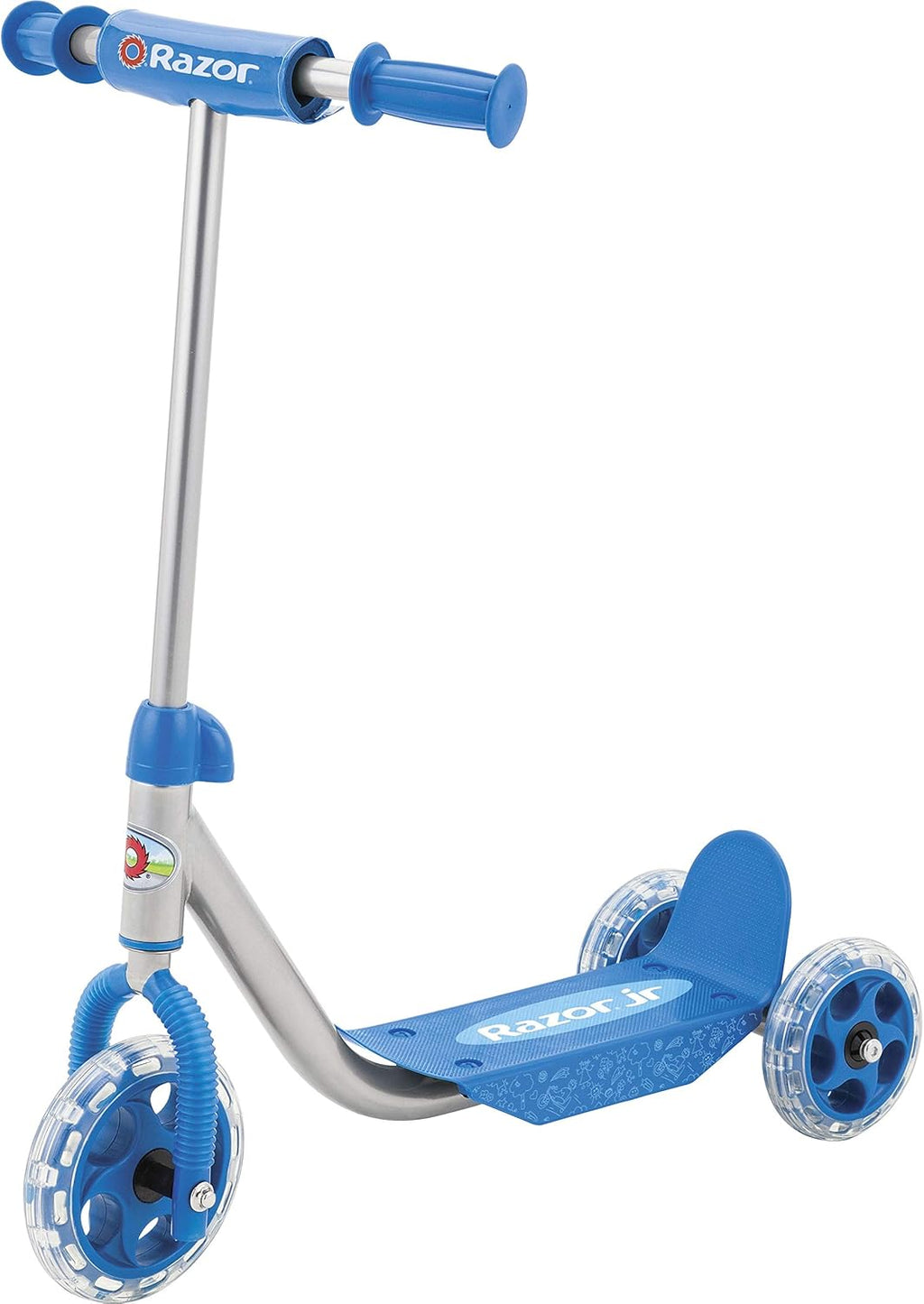 Razor A5 Lux Kick Scooter for Kids Ages 8+ - 8" Urethane Wheels, Anodized Finish Featuring Bold Colors and Graphics, for Riders up to 220 lbs