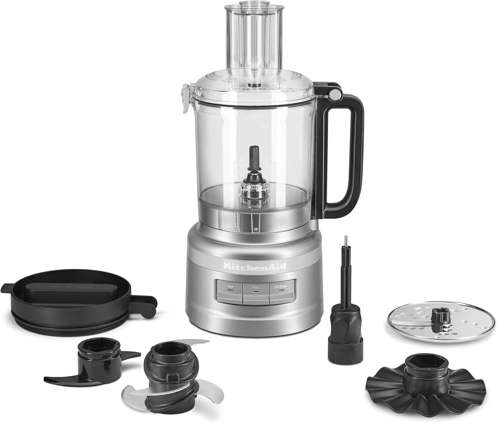 KitchenAid Classic Series 4.5 Quart Tilt-Head Stand Mixer K45SS, White & ® Food Grinder + Fresh Prep Slicer/Shredder Attachment Bundle, White