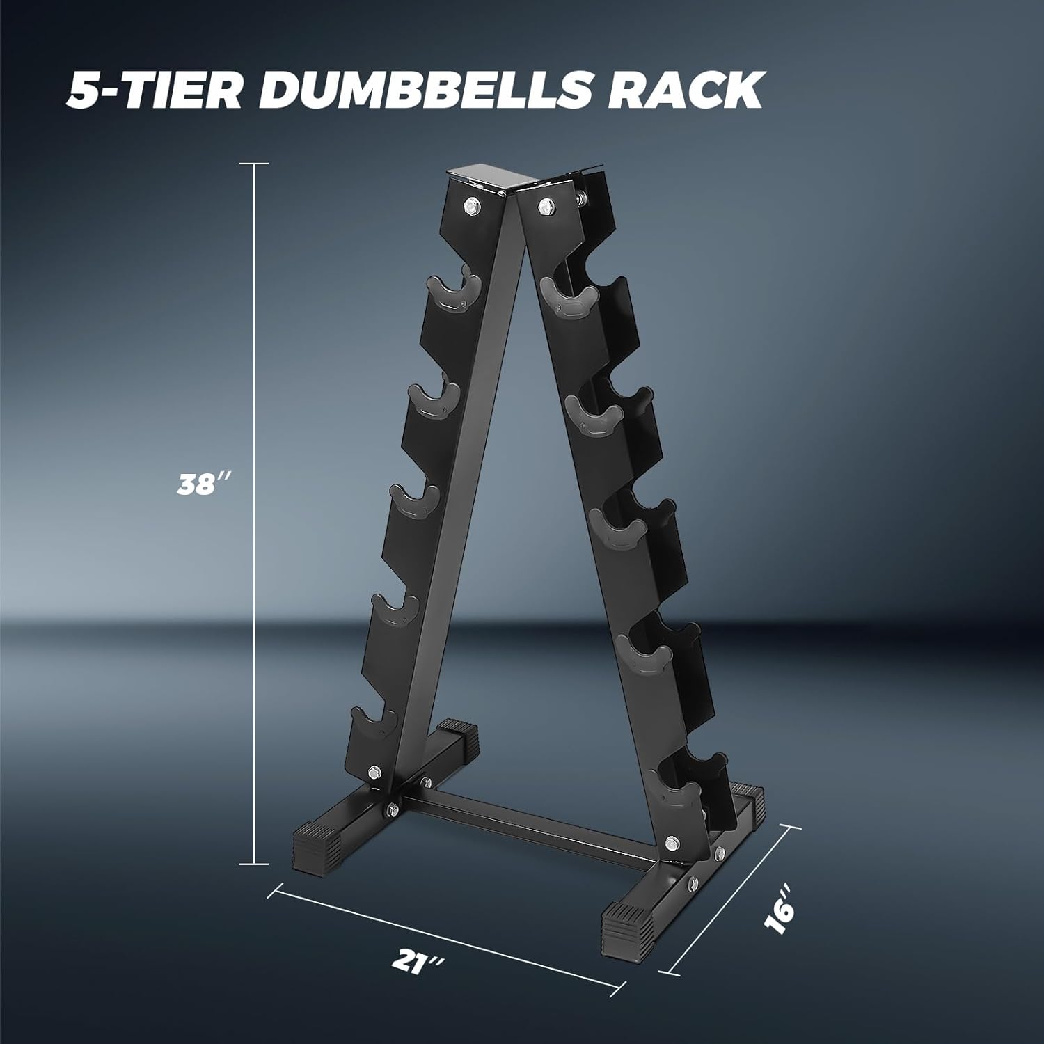RITFIT 300/350/450/650/180/200/210 LB Rubber Hex Dumbbells Set with Optional Dumbbell Rack, Multi Weight Set to Choose, Ideal for Home Gym and Fitness