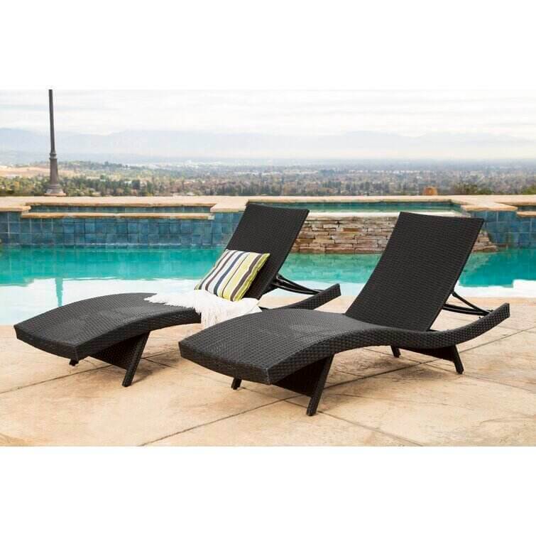 Mirabel 79'' Long Reclining Single Chaise (Set of 2)