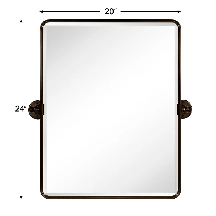 Woodvale Metal Framed Wall Mounted Bathroom / Vanity Mirror