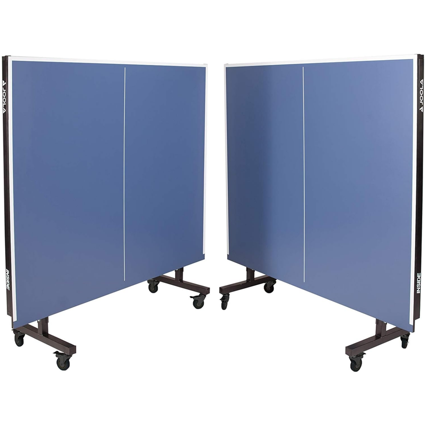 JOOLA Inside Professional MDF Indoor Ping Pong Table with Quick Clamp Table Tennis Net and Post Set - 10 Minute Easy Assembly - Tournament Quality - Foldable with Single Player Playback Mode